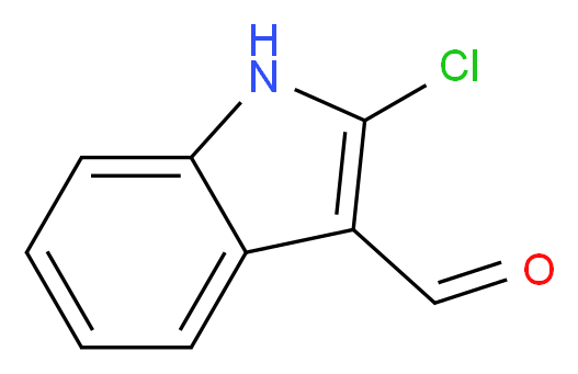 2-Chloro-1H-indole-3-carbaldehyde_分子结构_CAS_5059-30-3)