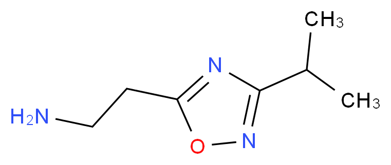 2-(3-isopropyl-1,2,4-oxadiazol-5-yl)ethanamine_分子结构_CAS_)
