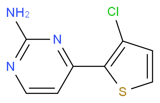 4-(3-Chloro-2-thienyl)-2-pyrimidinamine_分子结构_CAS_855308-67-7)