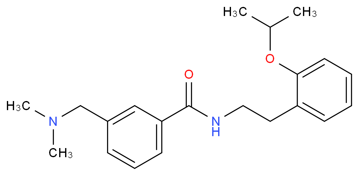 3-[(dimethylamino)methyl]-N-[2-(2-isopropoxyphenyl)ethyl]benzamide_分子结构_CAS_)