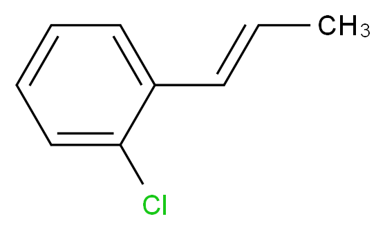 1-chloro-2-[(1E)-prop-1-en-1-yl]benzene_分子结构_CAS_13271-10-8