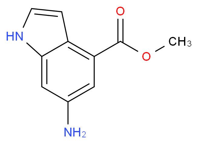 Methyl 6-amino-4-indolecarboxylate_分子结构_CAS_103956-00-9)