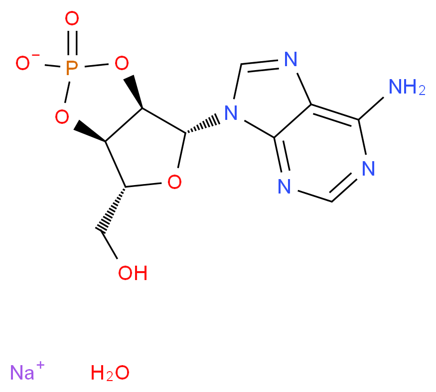 ADENOSINE-2',3'-cyclic-MONOPHOSPHATE SODIUM SALT_分子结构_CAS_37063-35-7)