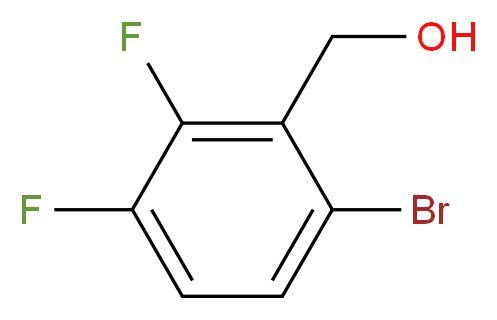 (6-bromo-2,3-difluorophenyl)methanol_分子结构_CAS_651326-72-6