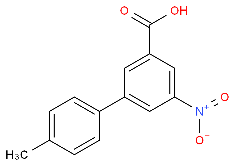 4'-Methyl-5-nitro-[1,1'-biphenyl]-3-carboxylic acid_分子结构_CAS_1000587-29-0)