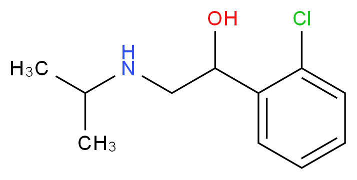 1-(2-chlorophenyl)-2-[(propan-2-yl)amino]ethan-1-ol_分子结构_CAS_3811-25-4