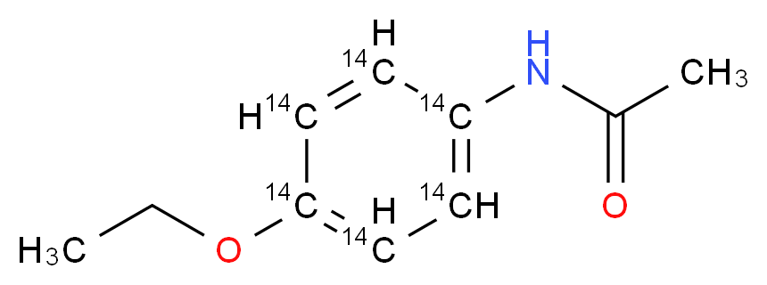 Phenacetin-ring-UL-14C_分子结构_CAS_105931-34-8)