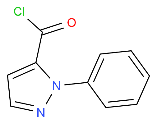 1-Phenyl-1H-pyrazole-5-carbonyl chloride_分子结构_CAS_423768-37-0)