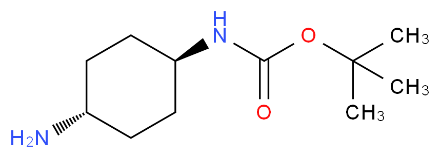 tert-butyl N-[(1r,4r)-4-aminocyclohexyl]carbamate_分子结构_CAS_177906-48-8