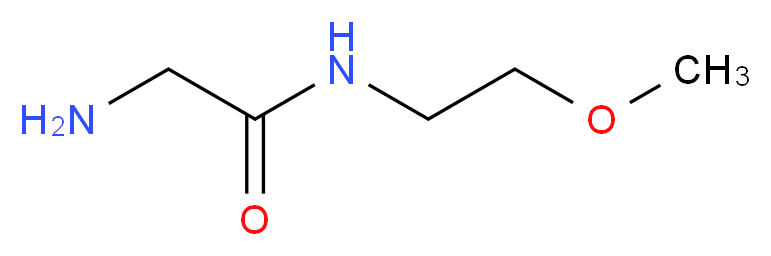 2-amino-N-(2-methoxyethyl)acetamide_分子结构_CAS_86150-26-7