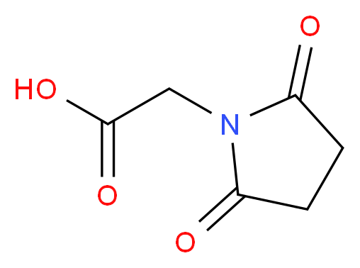 (2,5-dioxopyrrolidin-1-yl)acetic acid_分子结构_CAS_5626-41-5)