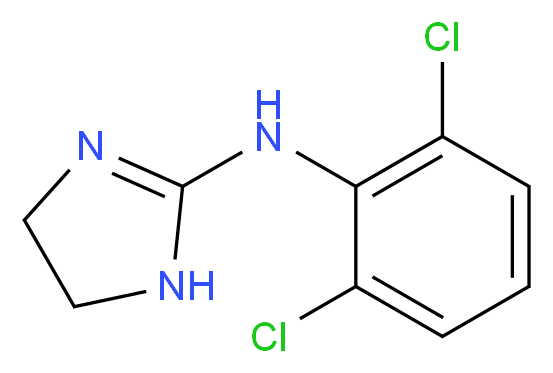 N-(2,6-dichlorophenyl)-4,5-dihydro-1H-imidazol-2-amine_分子结构_CAS_4205-90-7