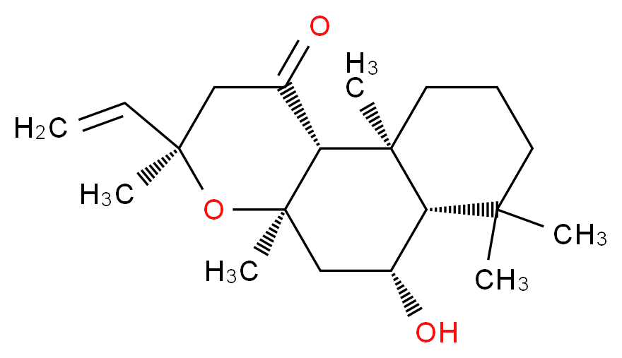 6β-Hydroxy-8,13-epoxy-labd-14-en-11-one from Coleus forskohlii_分子结构_CAS_121817-29-6)