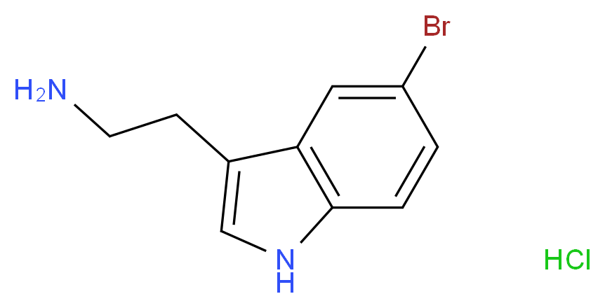2-(5-Bromo-1H-indol-3-yl)ethanamine hydrochloride_分子结构_CAS_81868-12-4)