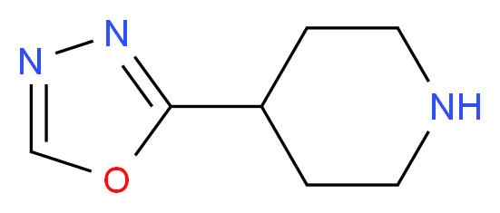 2-(piperidin-4-yl)-1,3,4-oxadiazole_分子结构_CAS_)