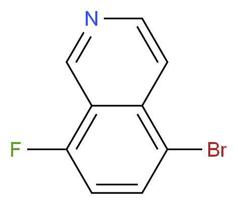 5-bromo-8-fluoroisoquinoline_分子结构_CAS_679433-94-4