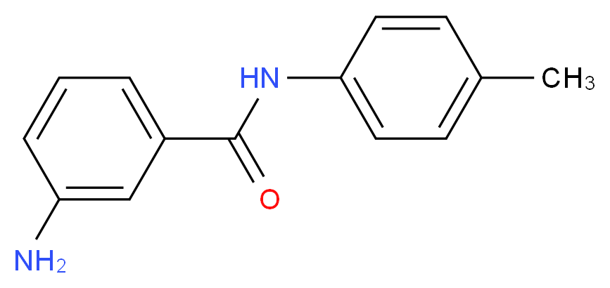 3-Amino-N-(4-methylphenyl)benzamide_分子结构_CAS_14315-26-5)