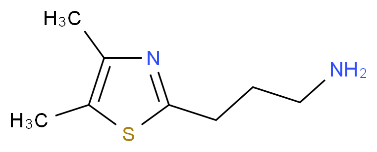 3-(4,5-dimethyl-1,3-thiazol-2-yl)-1-propanamine_分子结构_CAS_1017153-61-5)