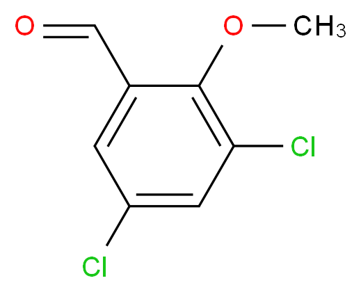 3,5-Dichloro-2-methoxybenzaldehyde_分子结构_CAS_)