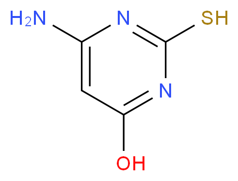 6-amino-2-sulfanylpyrimidin-4-ol_分子结构_CAS_1004-40-6