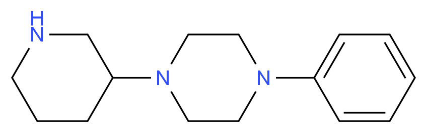 1-phenyl-4-(3-piperidinyl)piperazine_分子结构_CAS_)