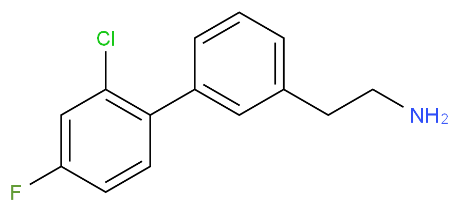 2-(2'-chloro-4'-fluorobiphenyl-3-yl)ethanamine_分子结构_CAS_)
