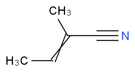 2-methylbut-2-enenitrile_分子结构_CAS_4403-61-6