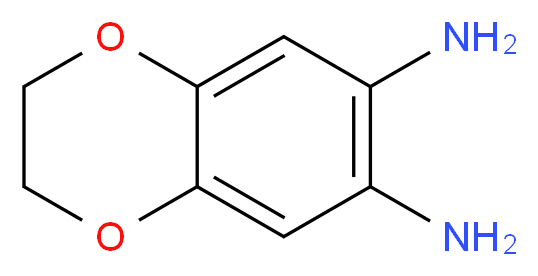 2,3-dihydro-1,4-benzodioxine-6,7-diamine_分子结构_CAS_73448-02-9