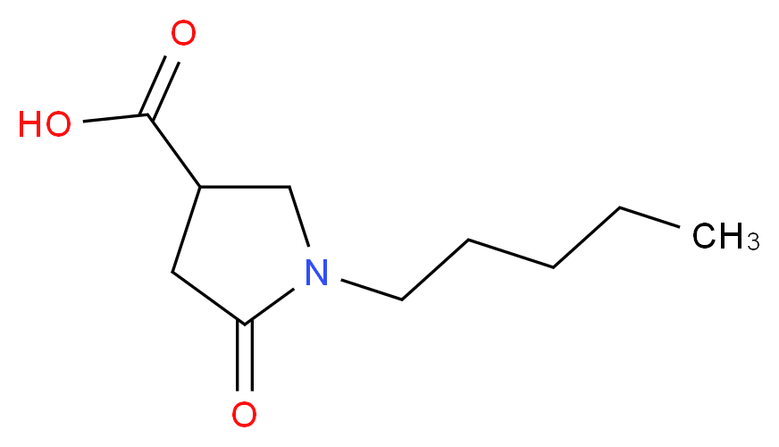 5-Oxo-1-pentylpyrrolidine-3-carboxylic acid_分子结构_CAS_)