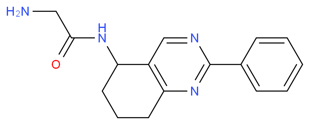 2-amino-N-(2-phenyl-5,6,7,8-tetrahydroquinazolin-5-yl)acetamide_分子结构_CAS_)