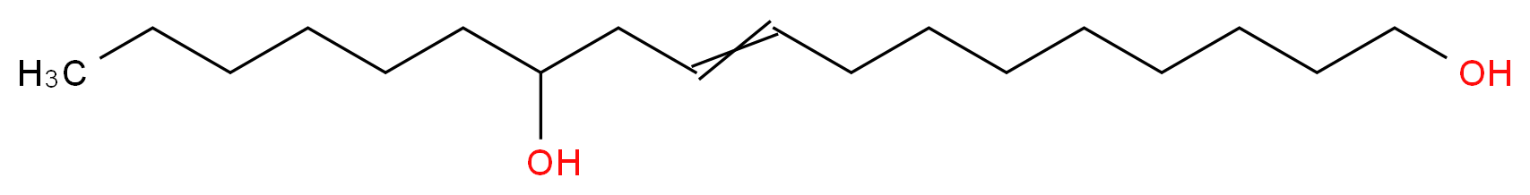 octadec-9-ene-1,12-diol_分子结构_CAS_540-11-4