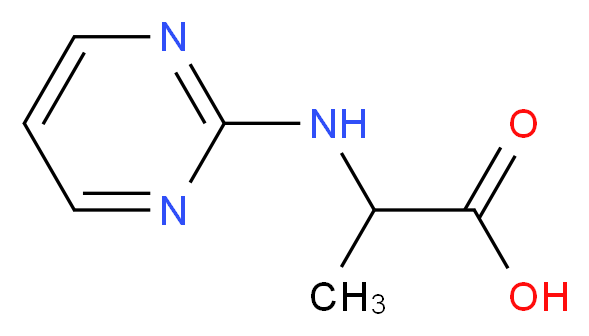 (2R)-2-(pyrimidin-2-ylamino)propanoic acid_分子结构_CAS_)