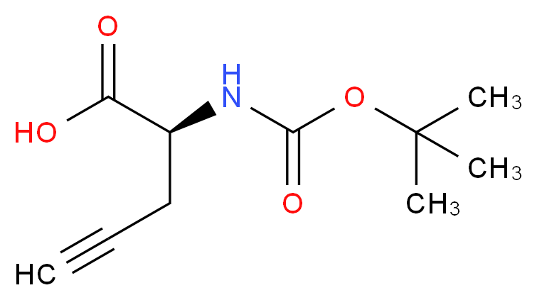 Boc-propargyl-Gly-OH_分子结构_CAS_63039-48-5)