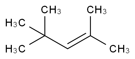 2,4,4-trimethylpent-2-ene_分子结构_CAS_107-40-4