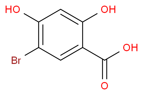 5-BROMO-2,4-DIHYDROXYBENZOIC ACID_分子结构_CAS_7355-22-8)