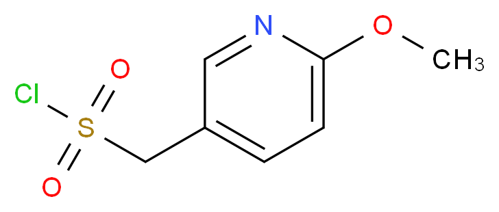 (6-methoxypyridin-3-yl)methanesulfonyl chloride_分子结构_CAS_1196145-55-7)