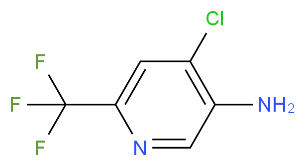 4-Chloro-6-(trifluoromethyl)pyridin-3-amine_分子结构_CAS_1196153-86-2)