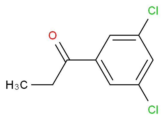 1-(3,5-Dichloro-phenyl)-propan-1-one_分子结构_CAS_92821-92-6)