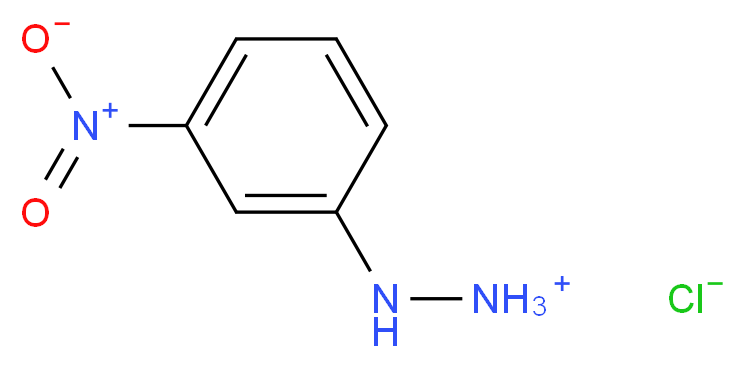 2-(3-nitrophenyl)hydrazinium chloride_分子结构_CAS_636-95-3