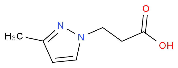 3-(3-methyl-1H-pyrazol-1-yl)propanoic acid_分子结构_CAS_)