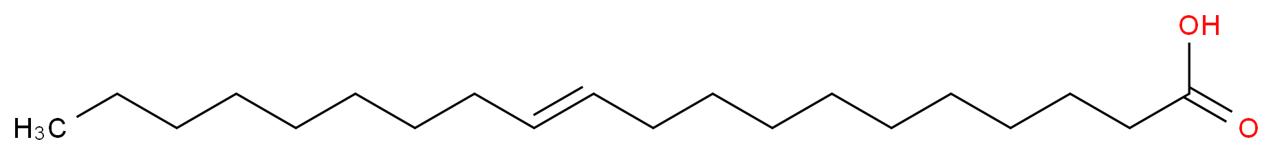 反式-11-二十碳烯酸_分子结构_CAS_62322-84-3)