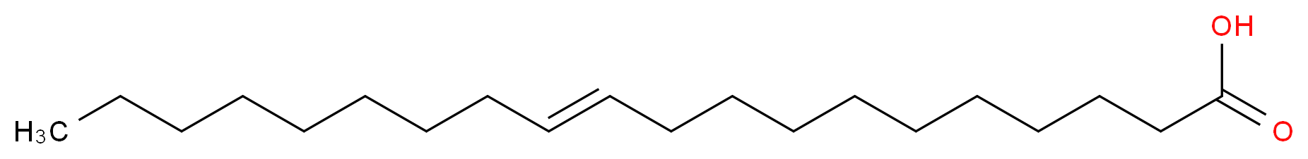 (11E)-icos-11-enoic acid_分子结构_CAS_62322-84-3