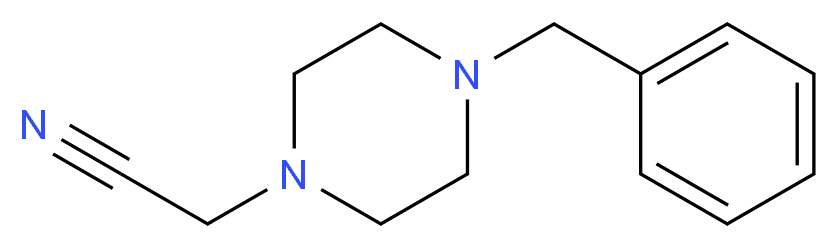 2-(4-benzylpiperazin-1-yl)acetonitrile_分子结构_CAS_92042-93-8