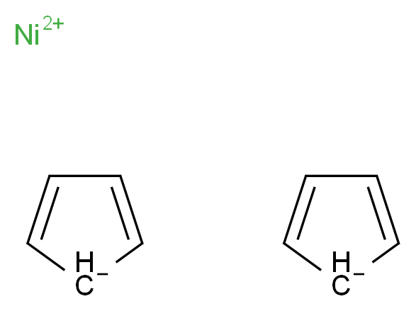 nickel(2+) ion bis(cyclopenta-2,4-dien-1-ide)_分子结构_CAS_1271-28-9