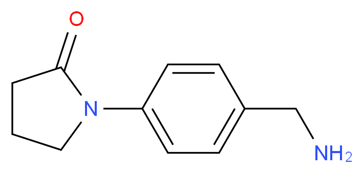 1-[4-(aminomethyl)phenyl]pyrrolidin-2-one_分子结构_CAS_36151-42-5)