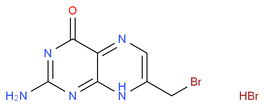 7-Bromomethylpterine_分子结构_CAS_622411-17-0)