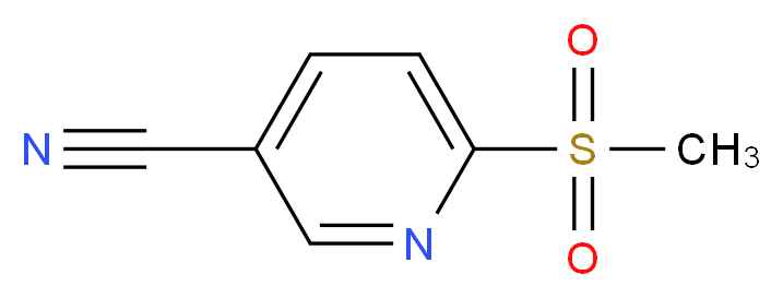 6-(Methylsulfonyl)nicotinonitrile_分子结构_CAS_66154-68-5)