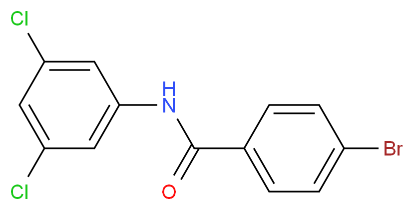 4-bromo-N-(3,5-dichlorophenyl)benzamide_分子结构_CAS_314285-28-4