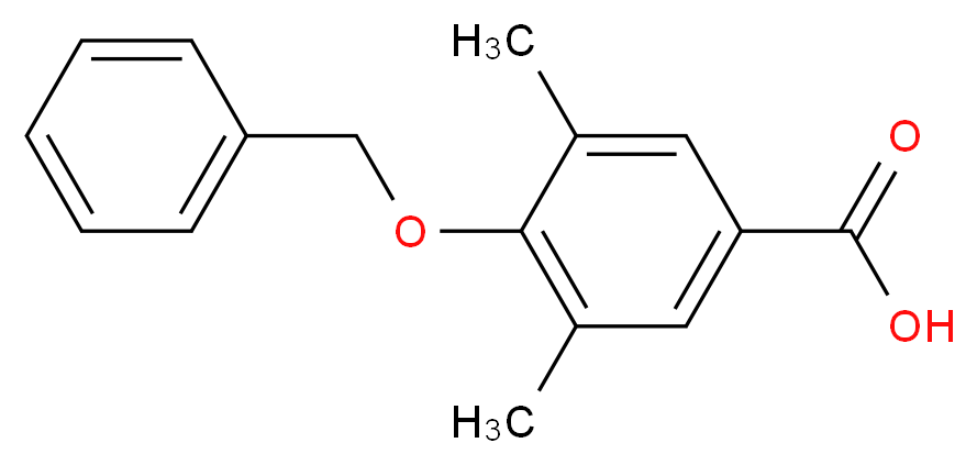 4-苄氧基-3,5-二甲基苯甲酸_分子结构_CAS_97888-80-7)