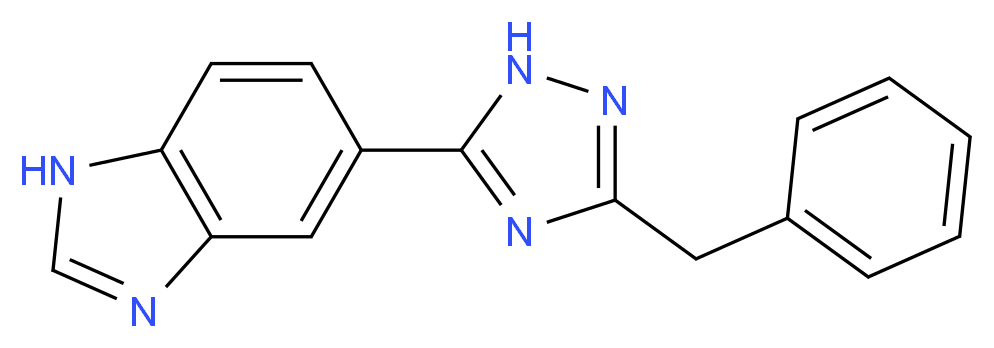 5-(3-benzyl-1H-1,2,4-triazol-5-yl)-1H-benzimidazole_分子结构_CAS_)